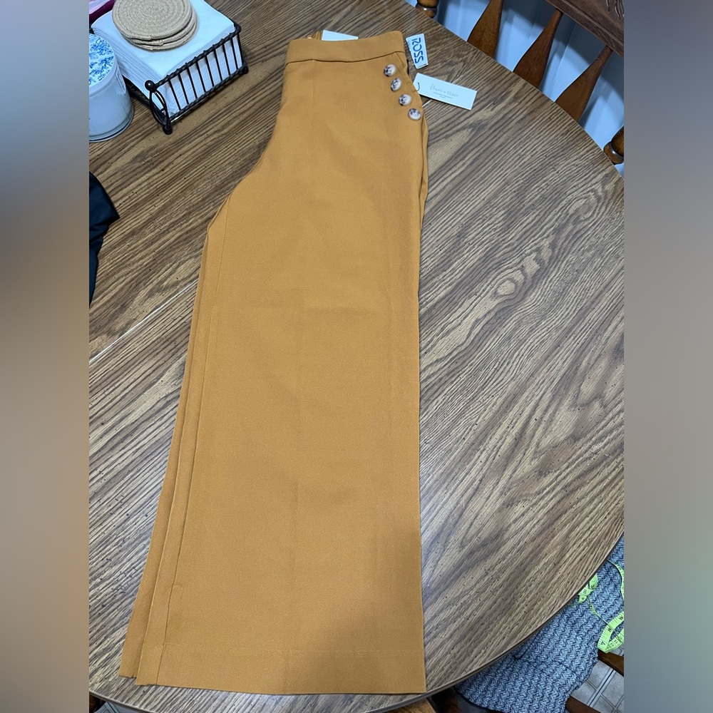 Stylish Mustard High-Waisted Pants